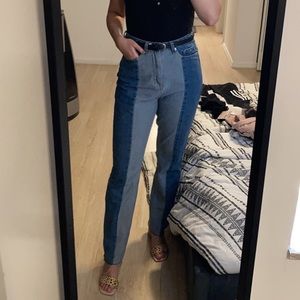 Missguided 2 tone jeans